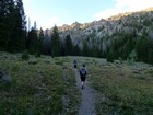 Heading up the trail.