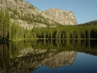 Evening sun on Sugarloaf (9045') from our campsite at Yellowjacket Lake.