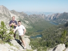 Ken and I standing high on the ridge between Terrace Lakes and Ship Island Lake, which is the lake furthest behind us.