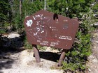 Cool trailhead sign.