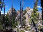 Big granite near the trail.