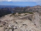 Descending toward Ship Island Lake from Waterfall Creek Peak.