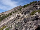 Lots of boulder hopping on the way up Mount McGuire.