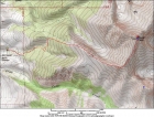 Overview map of the southwest ridge route.