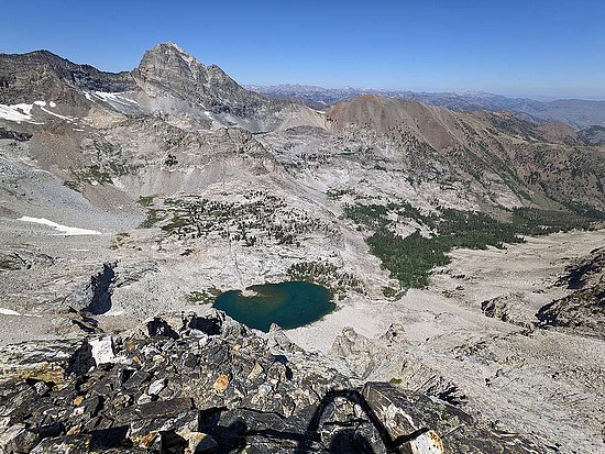 Boulder Lake from the summit of Boulder Lake Peak