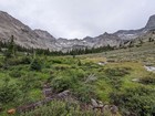 Amazing alpine terrain heading into the cirque.