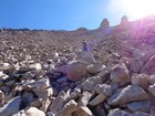 Lots of boulders and talus on our way to the ridge.