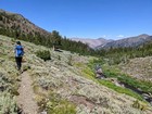 Heading back down the trail next to Boulder Creek.