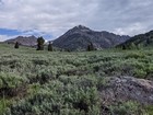 Boulder peak from the approach drive.