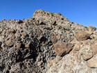 Funky rock composition on the summit block of Peak 1.