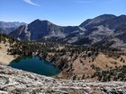 Descending to Upper Box Canyon Lake.