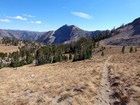 Descending into Box Canyon, Lower Box Peak in the distance.