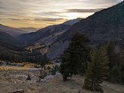 Final descent to the trailhead, just before sunset.