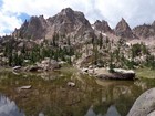 View of Quartzite Peak from the lower lake.