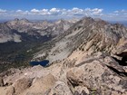 The views weren't too bad. Visible peaks to the northwest include Baron, Moolock, Regan, Limbert, Carter, Mickey's Spire, Thompson, Williams, Horstmann, Iowa.