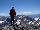 Me standing on the summit with Lost River Peak behind me to the southeast.