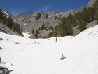George in the snow on our way back down. Some cool