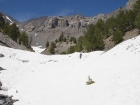 George in the snow on our way back down. Some cool 