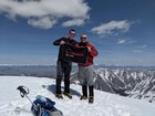 Brothers on the summit of Mount Breitenbach.