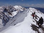 Heading back down the ridge.