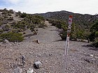 Here is the trailhead at Red Rock Summit after a couple miles of jeep road hiking.