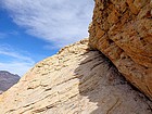 This sloping ledge leads to the summit ridge.