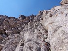 Steep climbing on the south face of Brocky Peak.