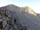 Climbing back up and over the south ridge.