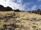 Climbing the east slopes of Buck Mountain.