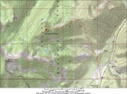 Map of the route, 7 miles round trip with 2000 elevation gain.