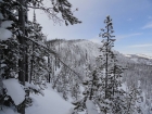 View up the ridge toward the summit.