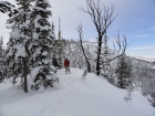 Taking in the views from the ridge.