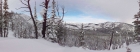 Wide angle view from the ridge, Cape Horn Mountain on the right.