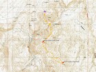 Map of the route 6 miles and 2200' elevation gain round trip.