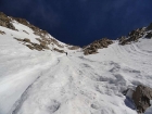 In the gully with about 1000 feet to go.