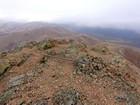 View back along the ridge from the summit of Cayuse Peak.