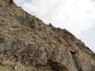 South face scramble route up Jack Chamberlain Peak.