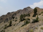 Looking back on Jack Chamberlain Peak from the east.