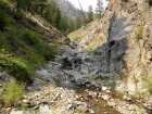 Typical terrain along the unnamed creek.