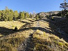 Steep section on the approach trail.