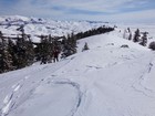 Still heading up, Smoky Dome in the background.