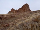 Interesting rock formations on the west side of the canyon.