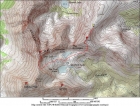 Map of the route, 5 miles round trip with 2500 elevation gain.