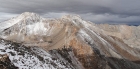 Calkens Peak and Chinese Wall from Gunsight Point.