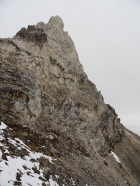 Beginning of the traverse around the east side of the Chinese Wall.