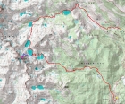Map of our route, covering about 21 miles round trip.