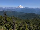 West face of Mount Jefferons from the summit of Bachelor Mountain.