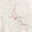 Map of the route, just over 10 miles and 3300' elevation gain, round trip.
