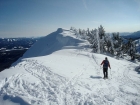 Sean nearing the summit.