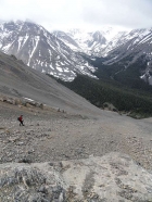 Lots of scree and talus on the descent.